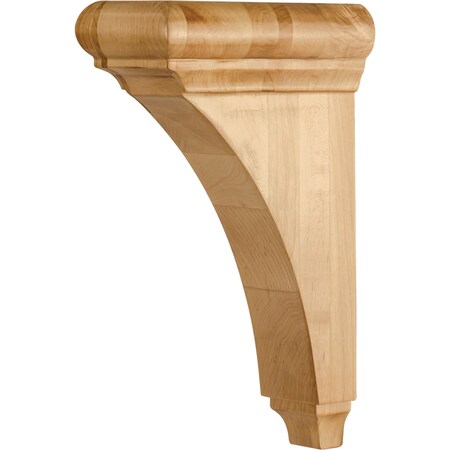 3 Wx6-1/2Dx10H Cherry Minimal Bullnose Cap Corbel